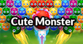 Cute Monster Bubble Shooter