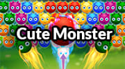Cute Monster Bubble Shooter